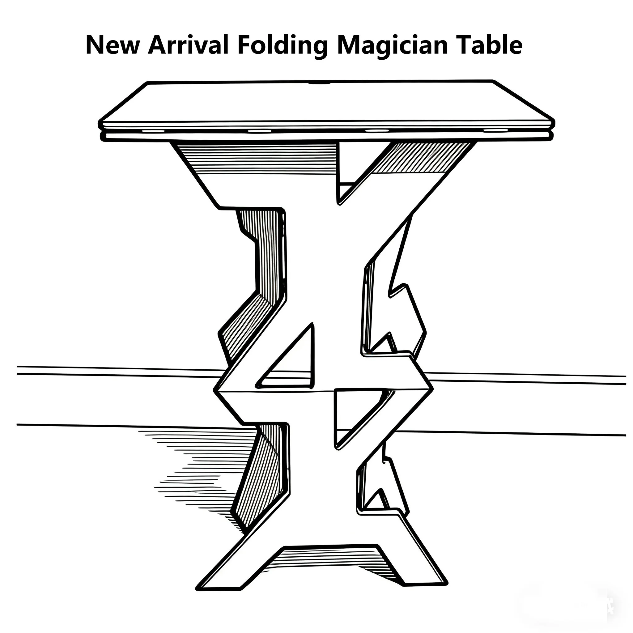 

High Quality New Arrival Folding Magician Table (Wooden) Magic Accessories Mentalism Stage Close Up Comedy Magia