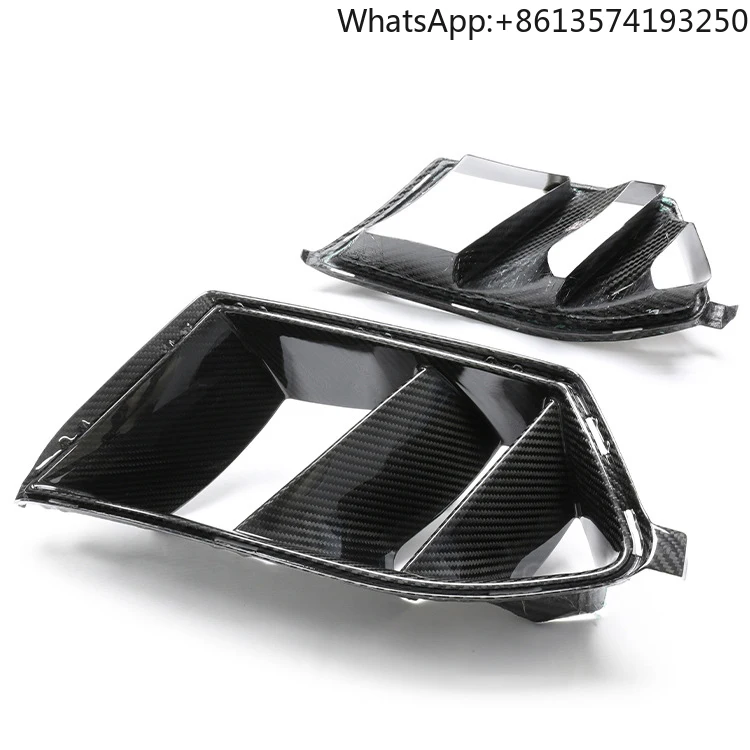 

For Real Dry Carbon Fiber Front Air Duct Vent Trims for BMW M3 G80 M4 G82 Front Bumper Air Duct Vent Trim Replacement