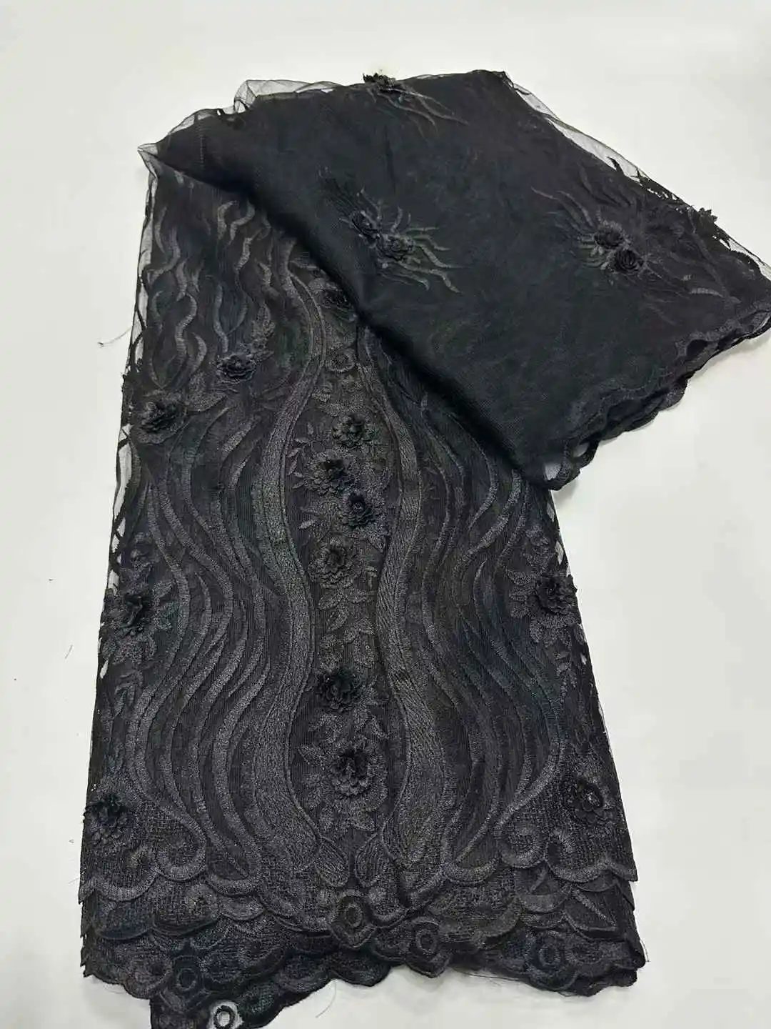 قماش دانتيل أفريقي 2025 قماش دانتيل تول فرنسي عالي الجودة لحفلات الزفاف