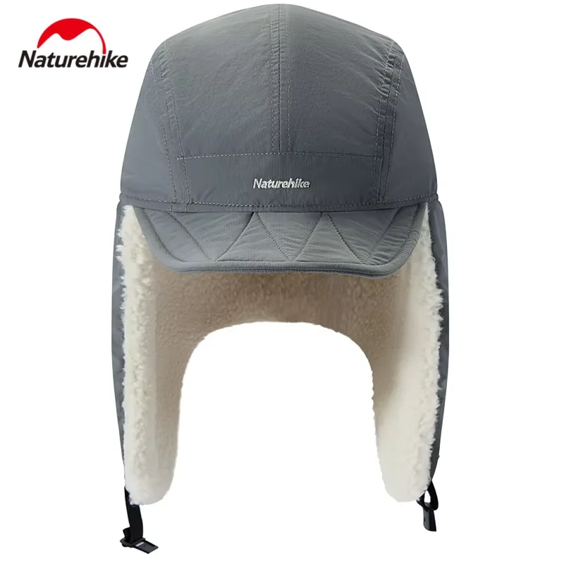 Naturehike Winter Warm Hat Windproof Reversible Ear Protection Thunder Imitation Lamb's Wool Fabric -10℃~10℃ Outdoor Hiking