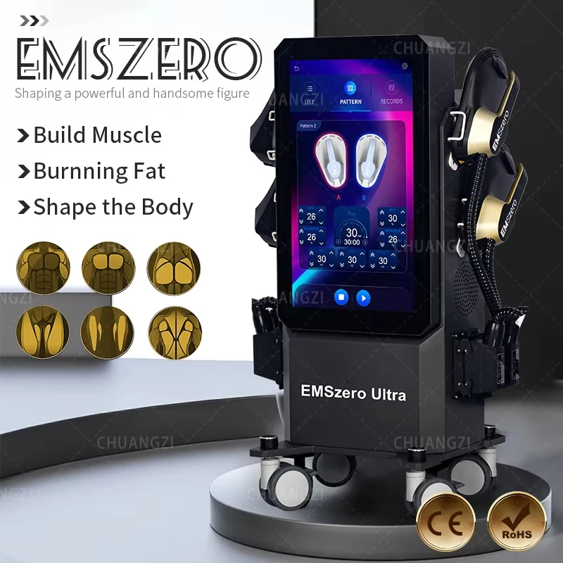 Ems Zero New 15 Tesla RF Machine Professional Body Sculpt 6500W 200HZ Emszero Muscle Stimulator Slimming Portable