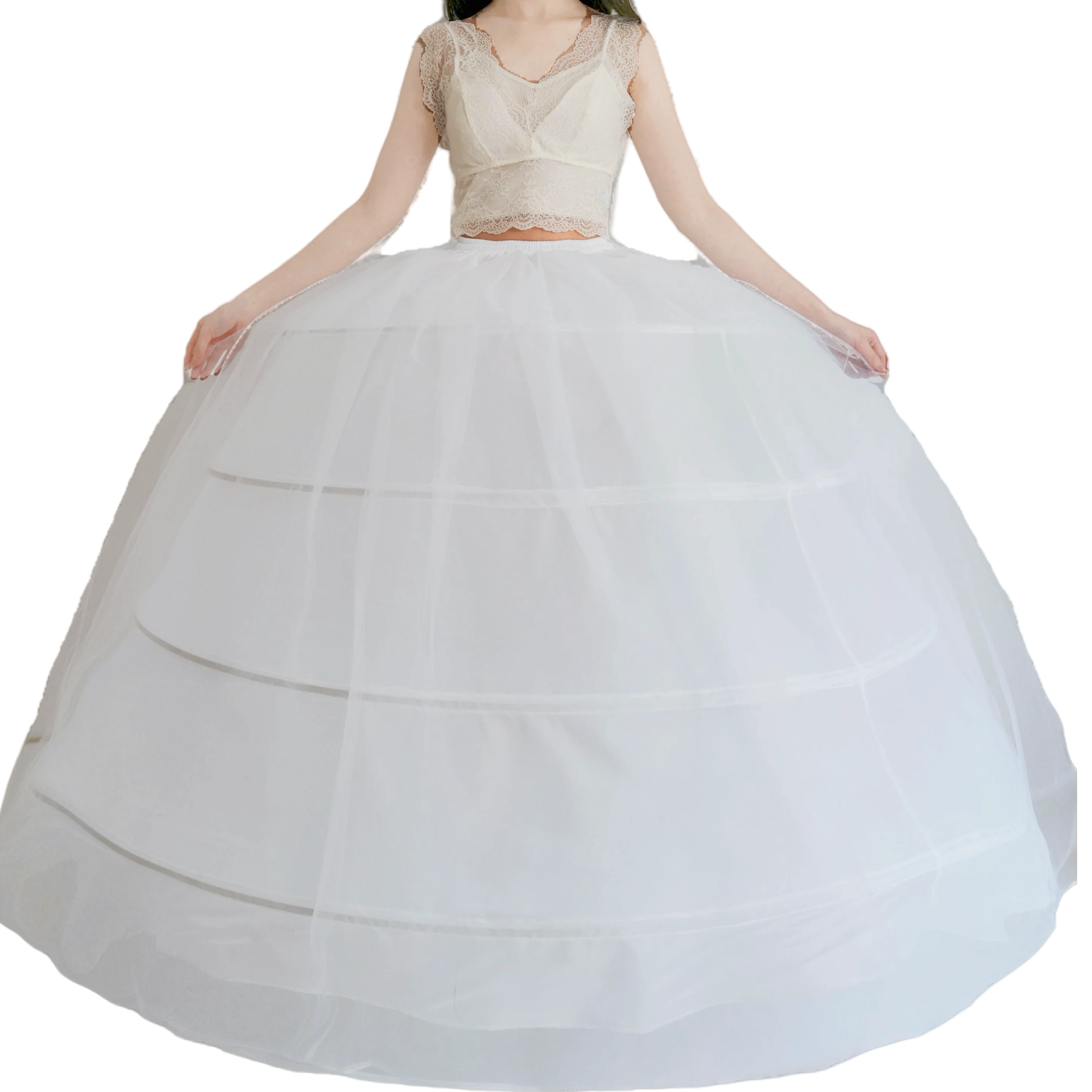 Bridal Wedding Petticoat Underskirt Ball Gown Crinoline Slip Underskirt Bridae Prom Dress Petticoats image 6
