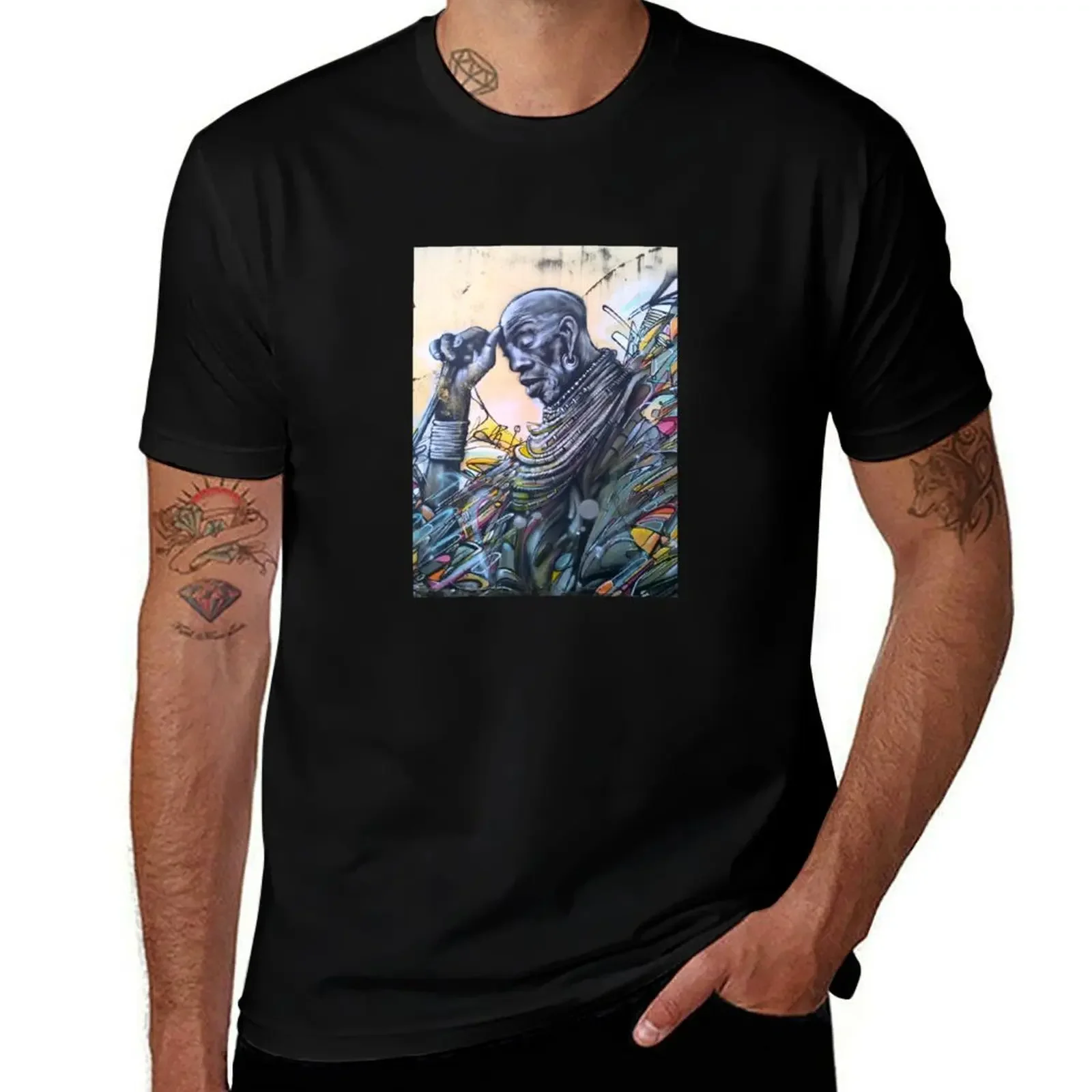 

Old Wise Man - Fort de France - Martinique T-Shirt Short sleeve tee graphic tee shirt anime clothes luxury t-shirt men tshirt