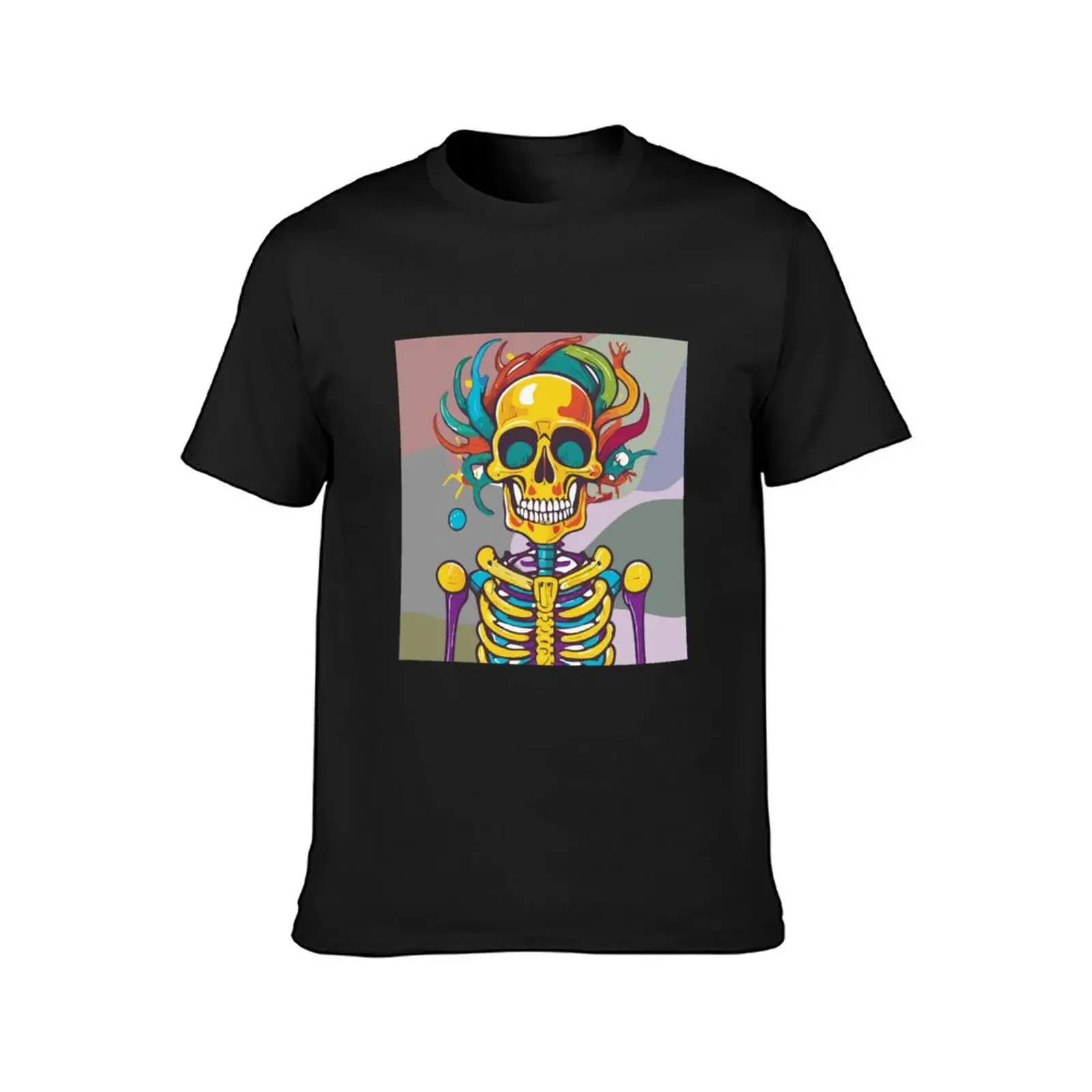 CRAZY SKELTON T-Shirt blacks customs design your own mens clothes