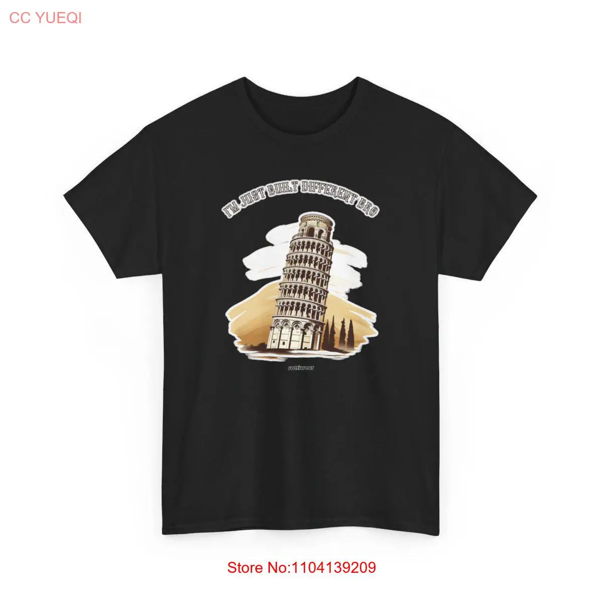

Футболка I'm Just Built Different Bro из плотного хлопка с длинными или короткими рукавами