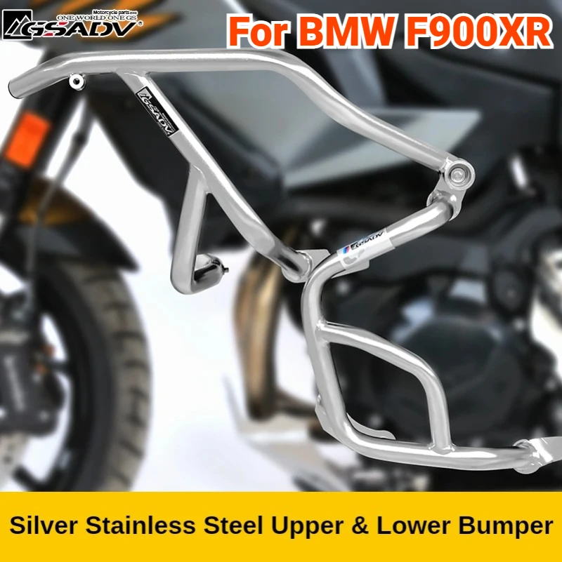 

Motorcycle Tank Crash Protection Bar Fairing Bumper Guard Frame Falling Protector Upper Lower Guard Bar for BMW F900XR