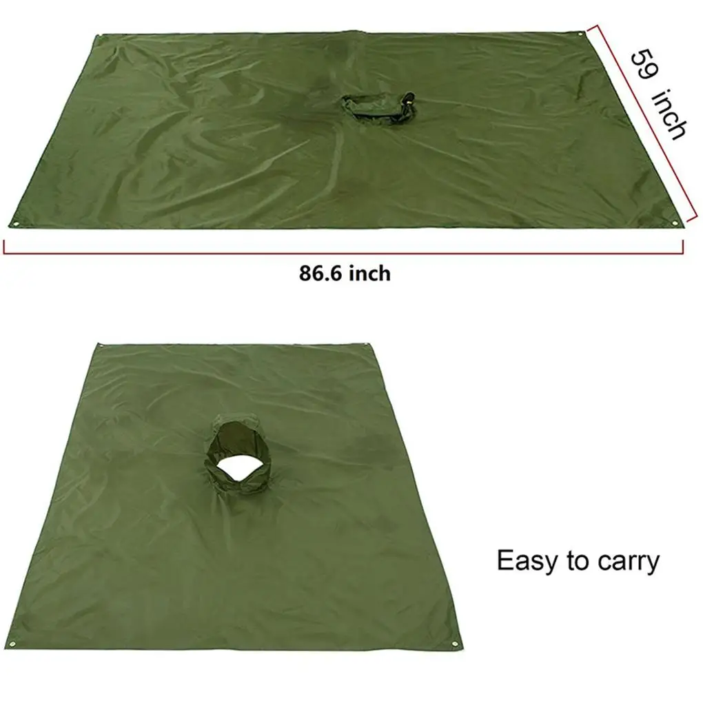 Outdoor Military Poncho Army War Tactical Raincoat Hunting Ghillie Suit Birdwatching Umbrella Rain Gear Picnic Mat Rain Coats