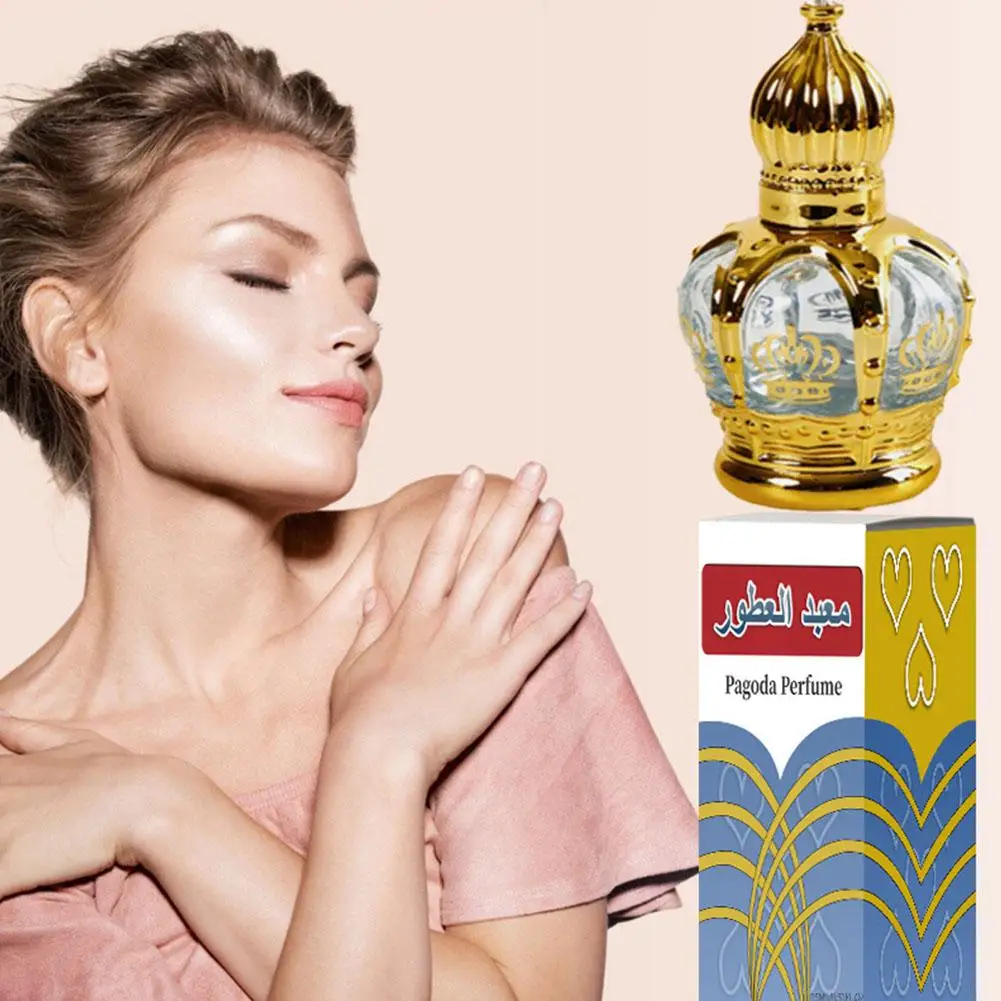 1 Stuks 15Ml Geconcentreerde Parfum Olie Gouden Fles Voor Vrouwen Originele Langdurige Verleidelijke Arabische Eau De Parfume