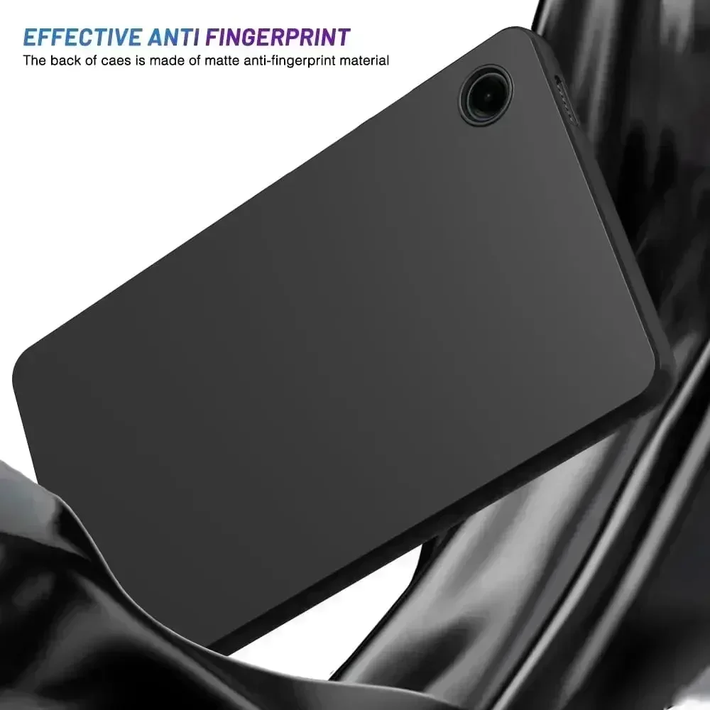 Soft Case For Samsung Galaxy Tab A9 Plus 2023 10.9 S7 S8 S9 FE Plus Ultra 12.4 Silicone TPU Black Protective Shell Back Cover