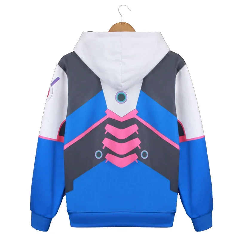 OW D.va DVA الخريف الشتاء هوديي تأثيري أرنب الأذن ميكا رشاقته مقنعين سستة معاطف البلوز هوديس ملابس خارجية AO45772