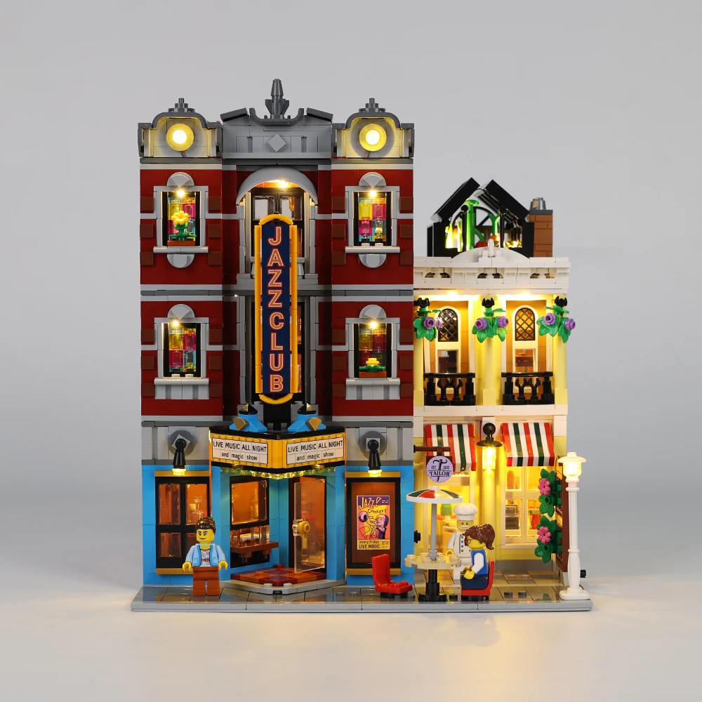 LED Light Kit For 10312 Creating Jazz Club Expert Pizza Shop Moc Model DIY Toys Set Only Lighting Kit Not Model