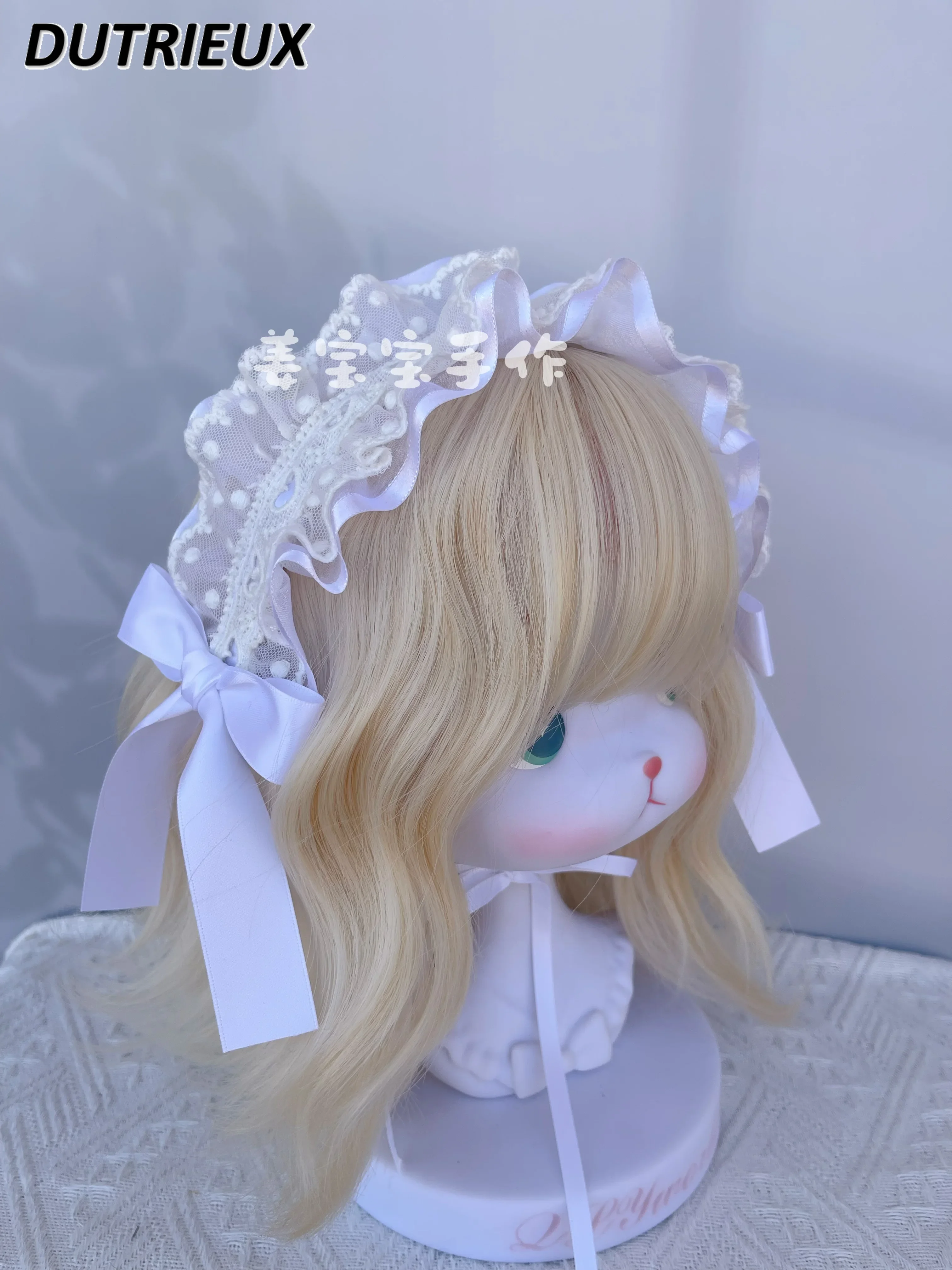 Japanse Stijl Lolita Zacht Meisje Handgemaakte Lolita Hoofddeksels Kant Haarband Elke Dag Schattige Boog Kc Lieve Meisjes Haaraccessoires