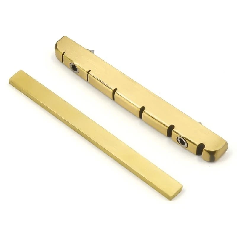 

Electric Guitar Brass Bridge Nut Split Regulation Nut for 6 String Guitar Part
