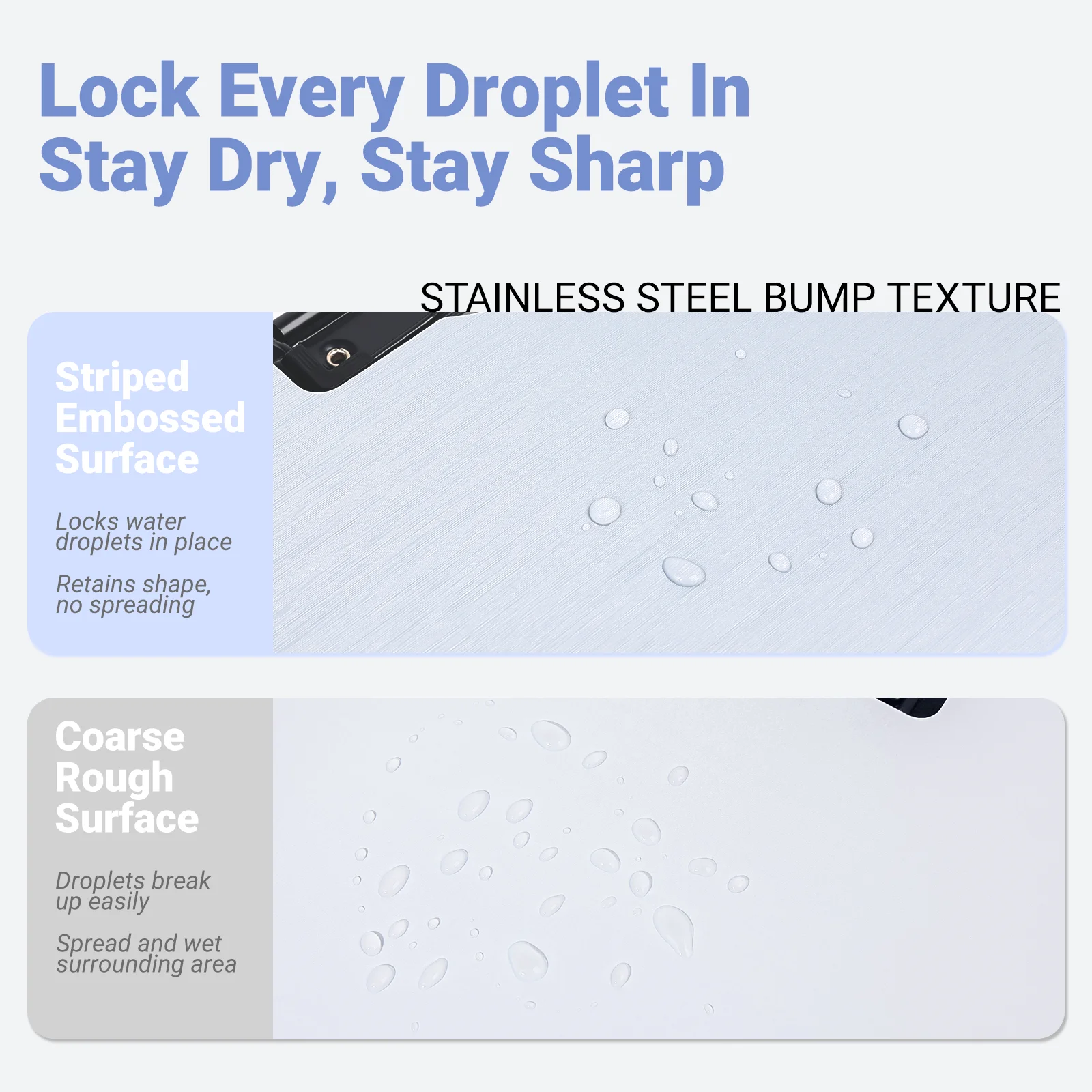 클립보드 폴더, 브러시드 텍스처 360도 접이식 클립보드, 펜 홀더가 있는 Letter/A4 크기 및 수직 이중 금속 클립, 파일 커버 작업 폴더 클립보드