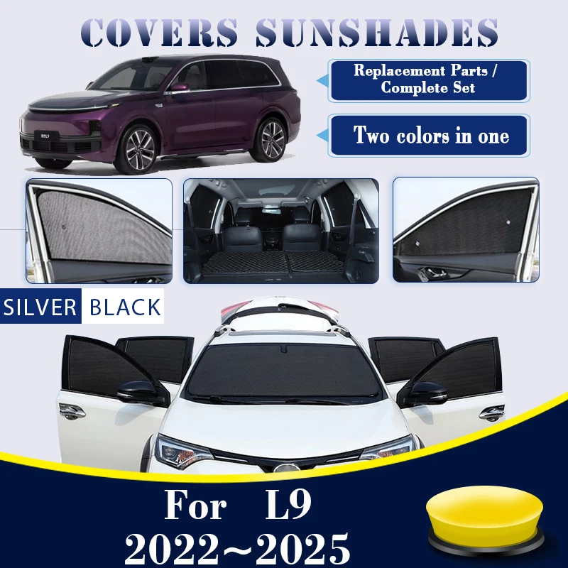 

For Lixiang Auto Li L9 Accessories 2022 2023 2024 2025 Car Sun Shade Sunscreen Window Visors Anti-UV Sun Covers Car Accessories