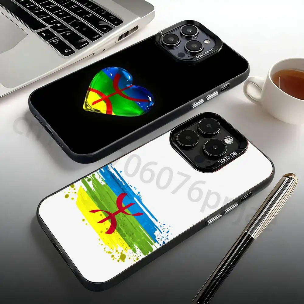 

Amazigh Berber Flag Phone Case For iPhone 17,16,15,14,13,12,11,Pro,Max,Plus,Mini Candy Matte Shockproof Cover