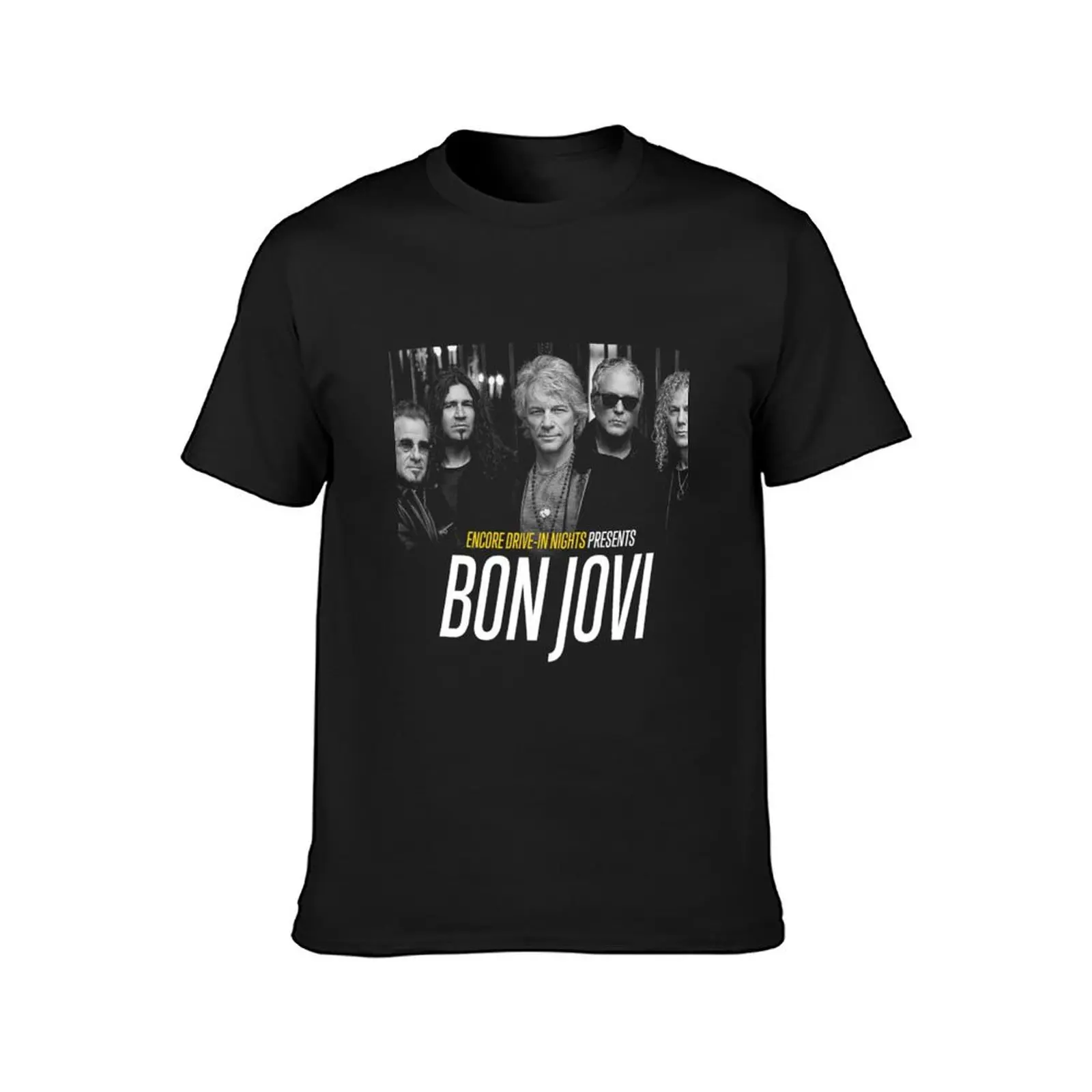 jovi the encore of bon T-Shirt new edition sweat quick drying black t shirts for men