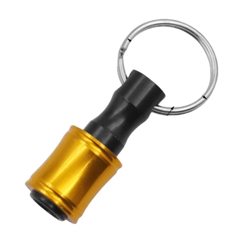 652F 1/4Inch Socket Shank Screwdriver Bit Holder Quick Changes Drill Bit Keychain Extension Bar Adapter for Home Repair