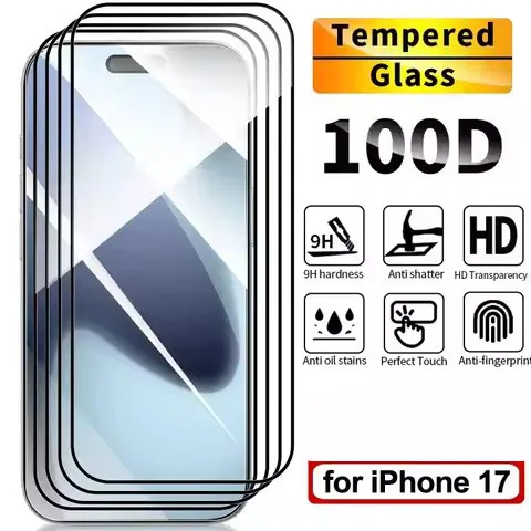 

Для iPhone 17 Pro Max/17 Pro/17 Воздушное закаленное стекло с защитной пленкой для объектива камеры Для iPhone 16 Pro Max 16Plus 16e SE4 2025