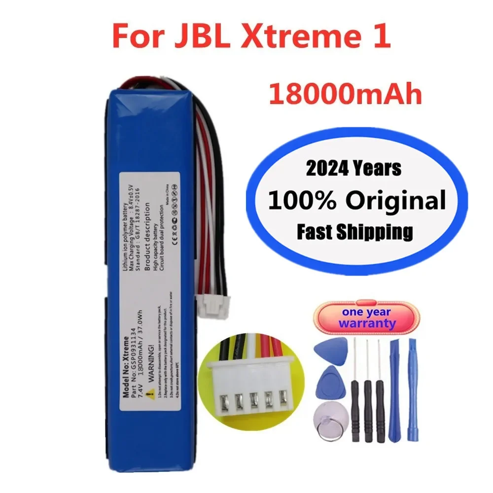 100% Original Player Speaker Battery For JBL Xtreme 1 Xtreme1 GSP0931134 18000mAh 37.0Wh Batterie tracking number with tools