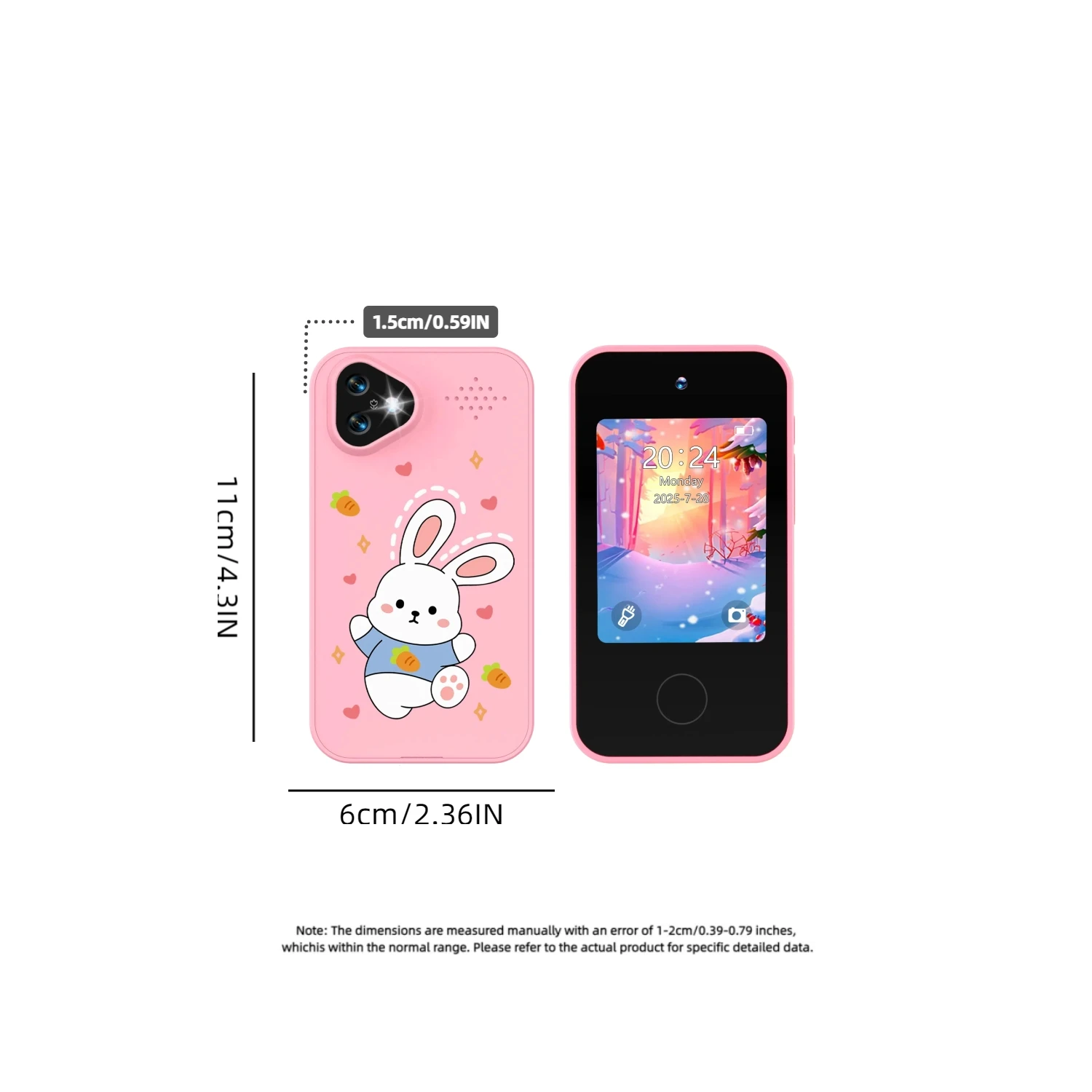 Téléphone intelligent pour enfants, double caméra HD 1080P, écran tactile, Mini lecteur, appareil photo numérique, jouets éducatifs pour filles et garçons, cadeaux de noël