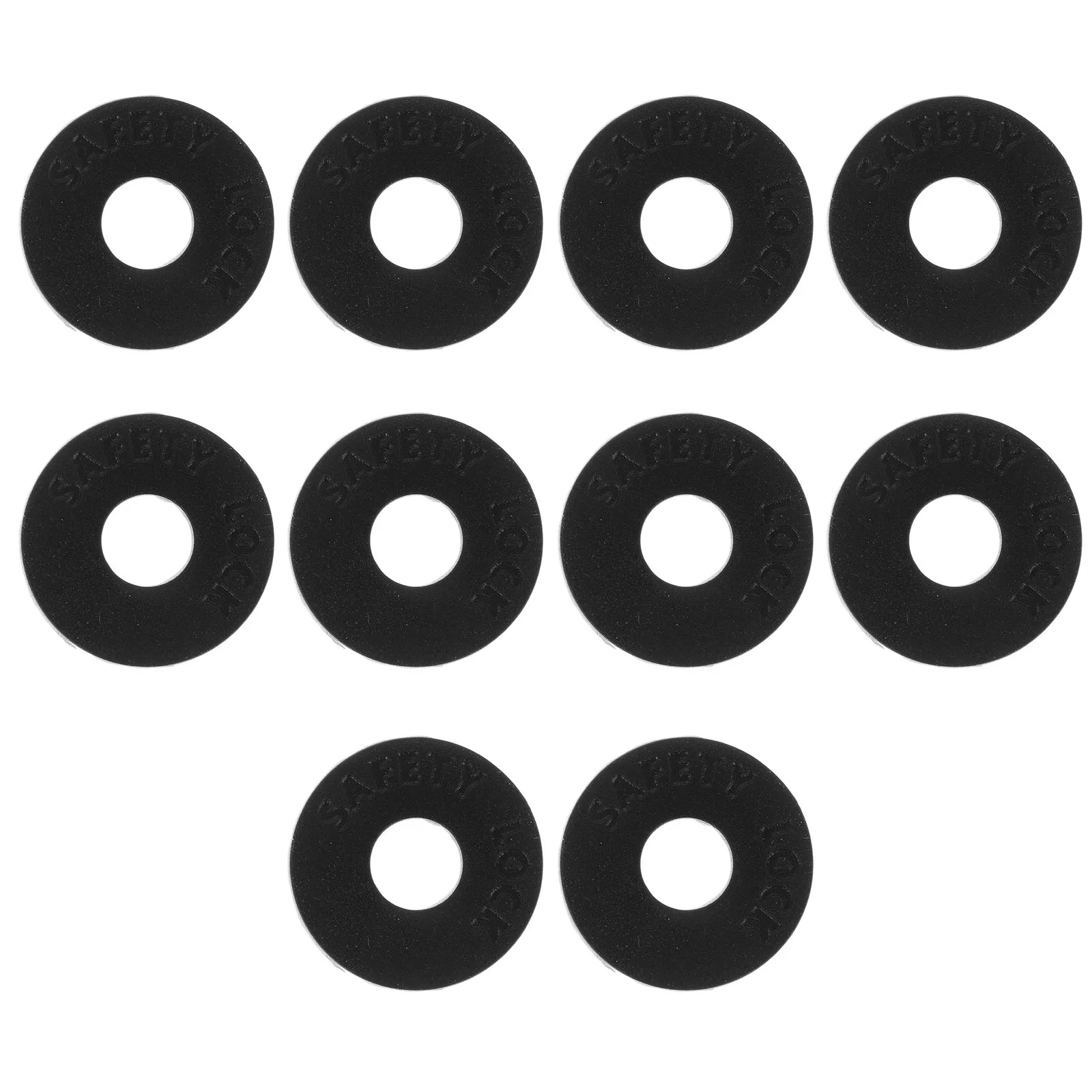 

10 Pcs Anti Gasket Guitar Strap Locks Non Buckle Belt Blocks Bass Silicone Electric Acoustic Instrument Accessories