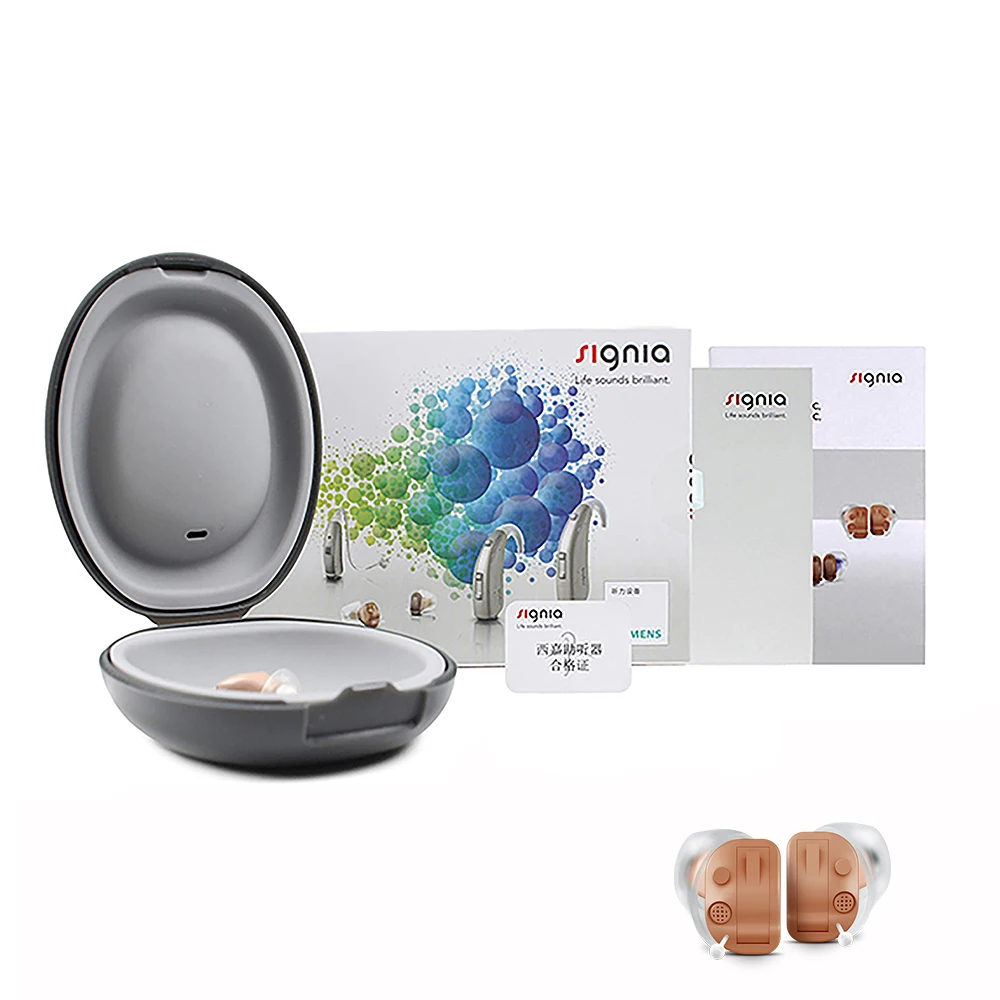 Signia Siemens Lotus RUN CLICK ITC Into the Canal Smallest Invisible 8 Channel High Performance Digital Hearing Aids Dropship