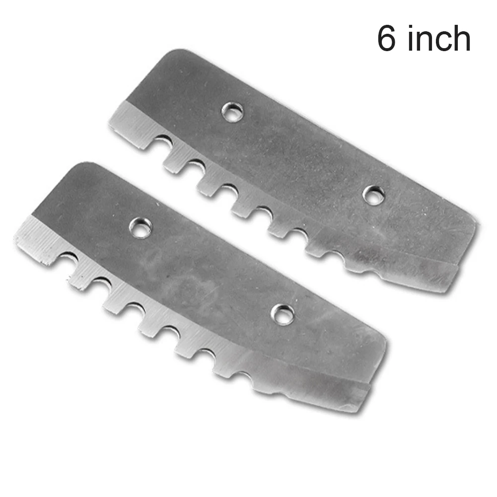 2pcs 6inches Ice Auger Blades Replacement Auger Blades Stainless Steel Ice Auger Blade For Power Ice Auger Tool Quick Chiseling