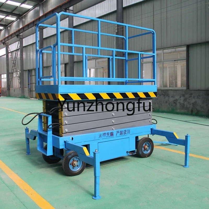 portable hydraulic people lifting electric scissor lift elevators for building