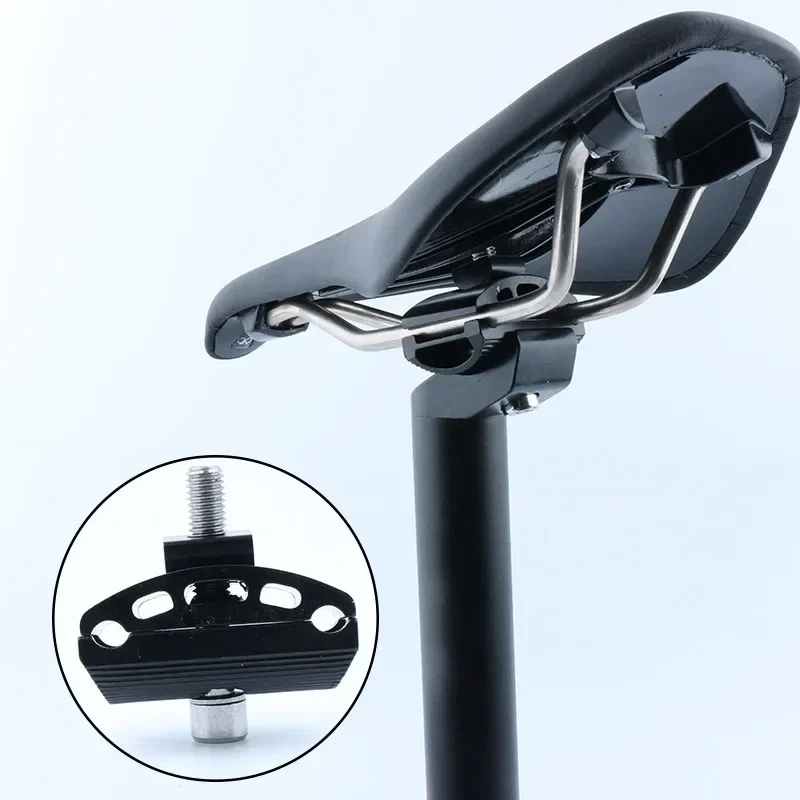 MTB Seatpost Head Saddle Pipe Adapter Cycling Screw Seat Tube Chuck Black Parts Aluminum alloy Cycling Bicycle Parts