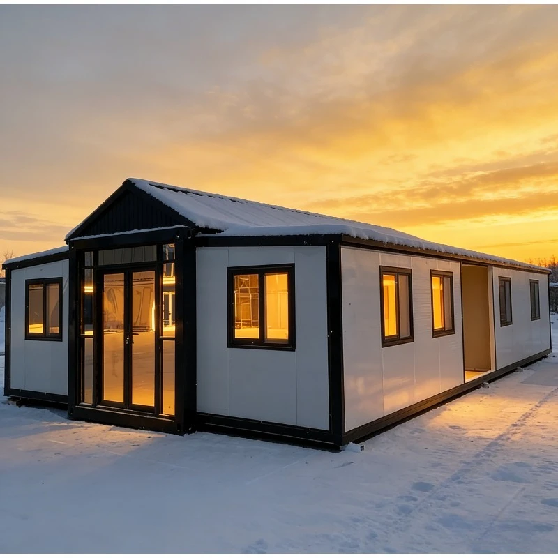 Double Wing Expansion Box House Large Space Foldable Container Home Modern Luxury 2 Bedroom Prefab Tiny House Wholesale