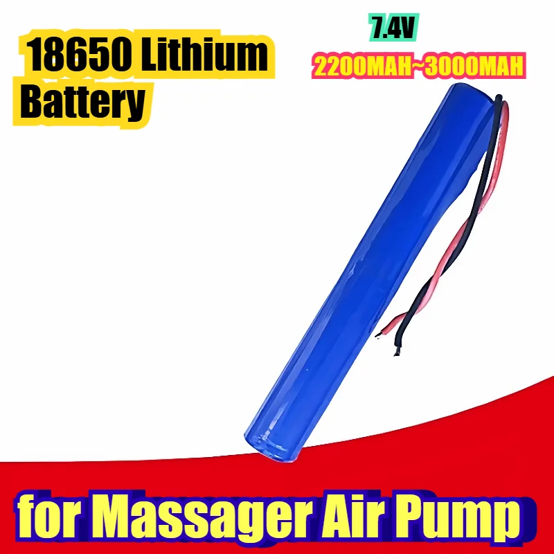 

Литий-ионный аккумулятор 18650, 3000 мАч, 7.4 В, удлиненной формы, перезаряжаемый, с защитной схемой, для массажеров и воздушных насосов
