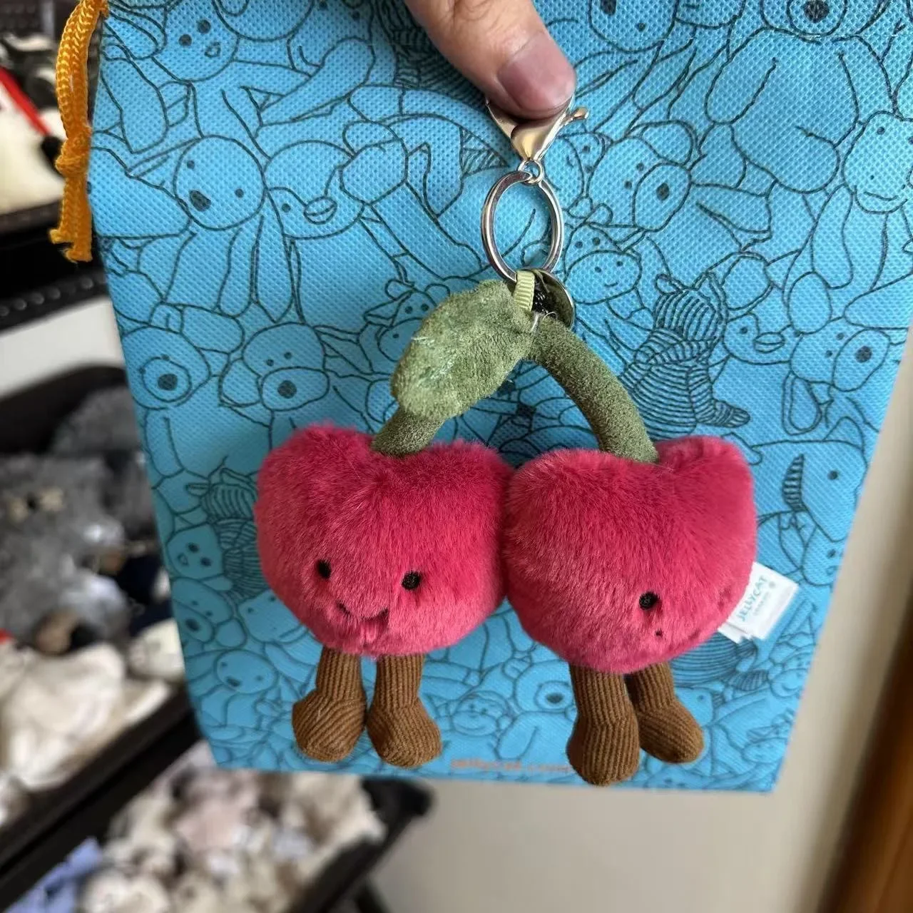 UK Limited Edition Tea Bag Marshmallows Cartoon Doll Cat Interactive Toy Pet Plush Toy Gift Keychain Graduation Season Gift view 2