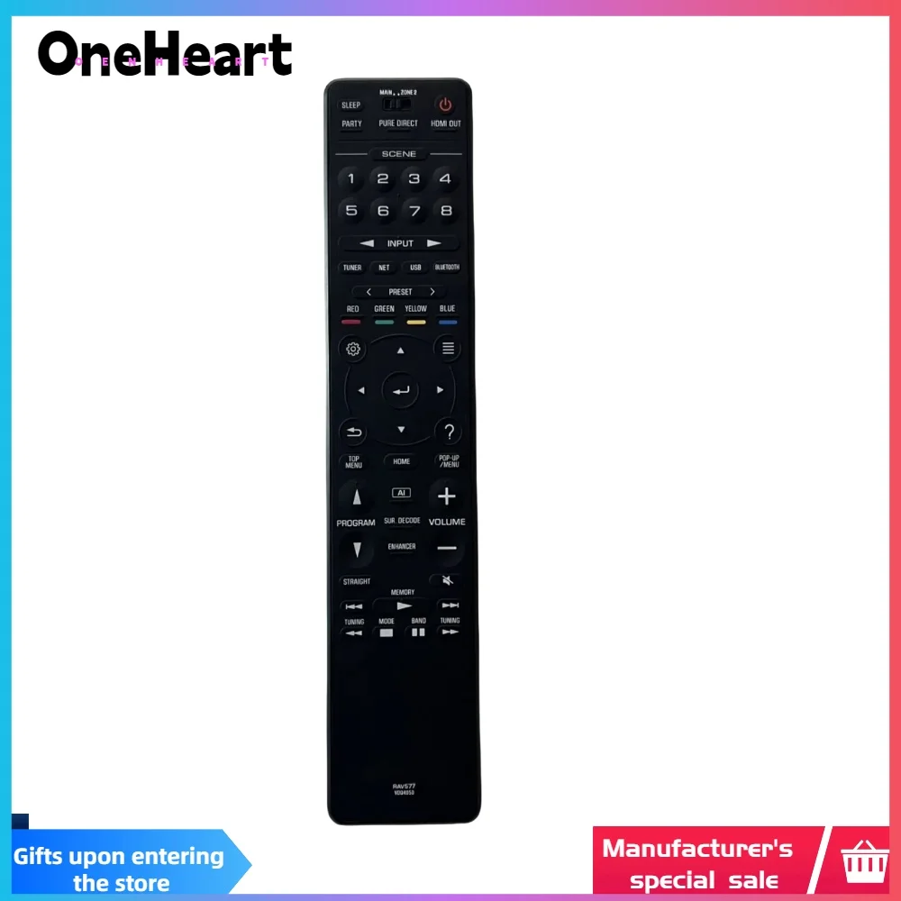 

Оригинальная упаковка RAV577 Замените AV-ресивер с дистанционным управлением для Yamaha MusicCast AVENTAGE RX-A4A RXA4A