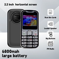 Budget-Friendly 2G GSM Unlocked Bar Phone Large Capacity Battery Oversized Button Speed Dial Two Sim Senior Mobile Small Size