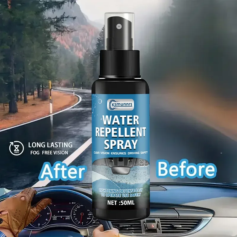 Fasilawei High-Visibility Anti-Fog Spray - Rainproof Coating for Car Windshield Mirror Easy Apply