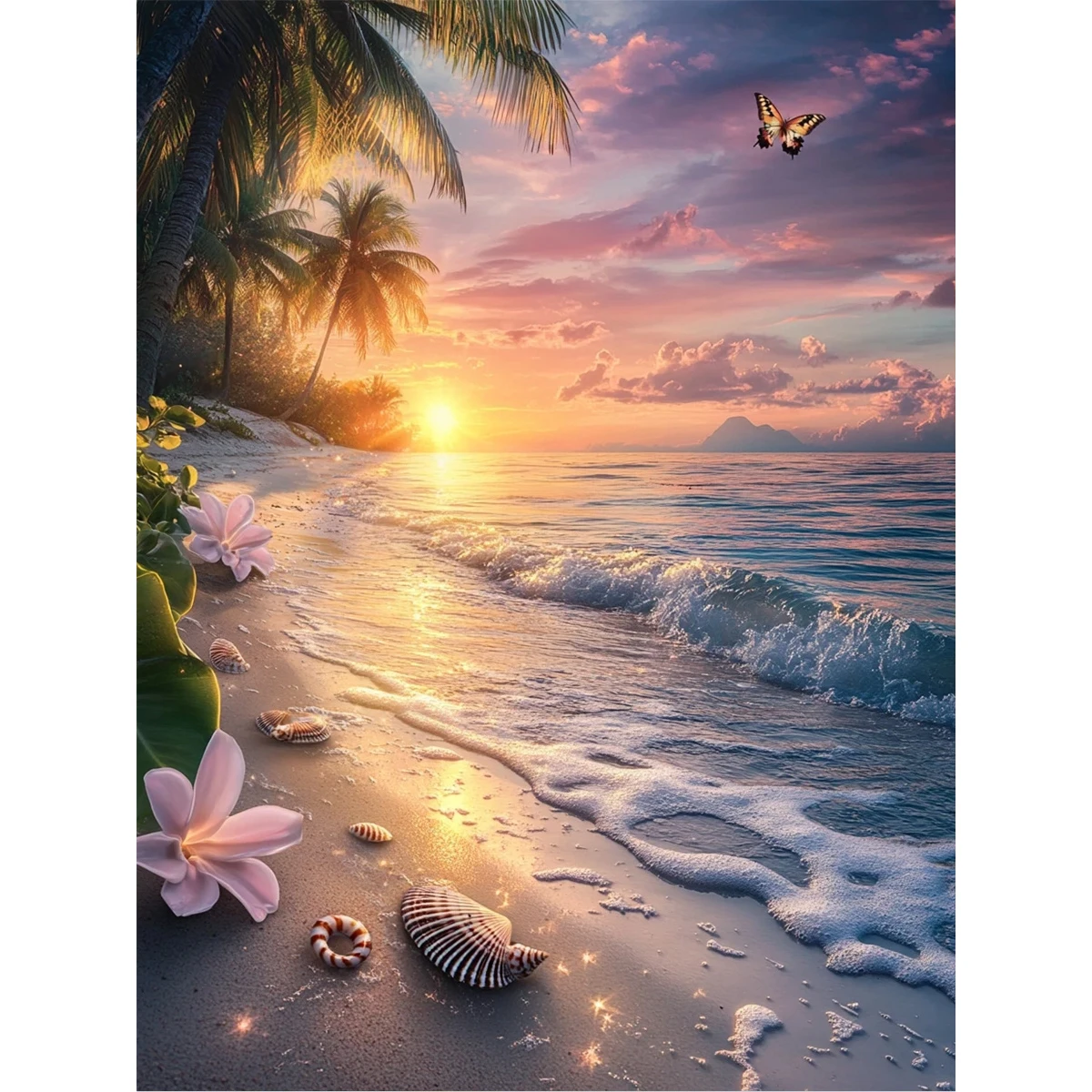Resin Art Meaning - 2D плоское ретро-изображение с алмазной вышивкой,
