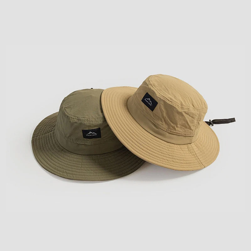 Sombrero de protección solar para exteriores, gorro de pescador de secado rápido, resistente a los rayos UV, ala grande para acampar y montañismo