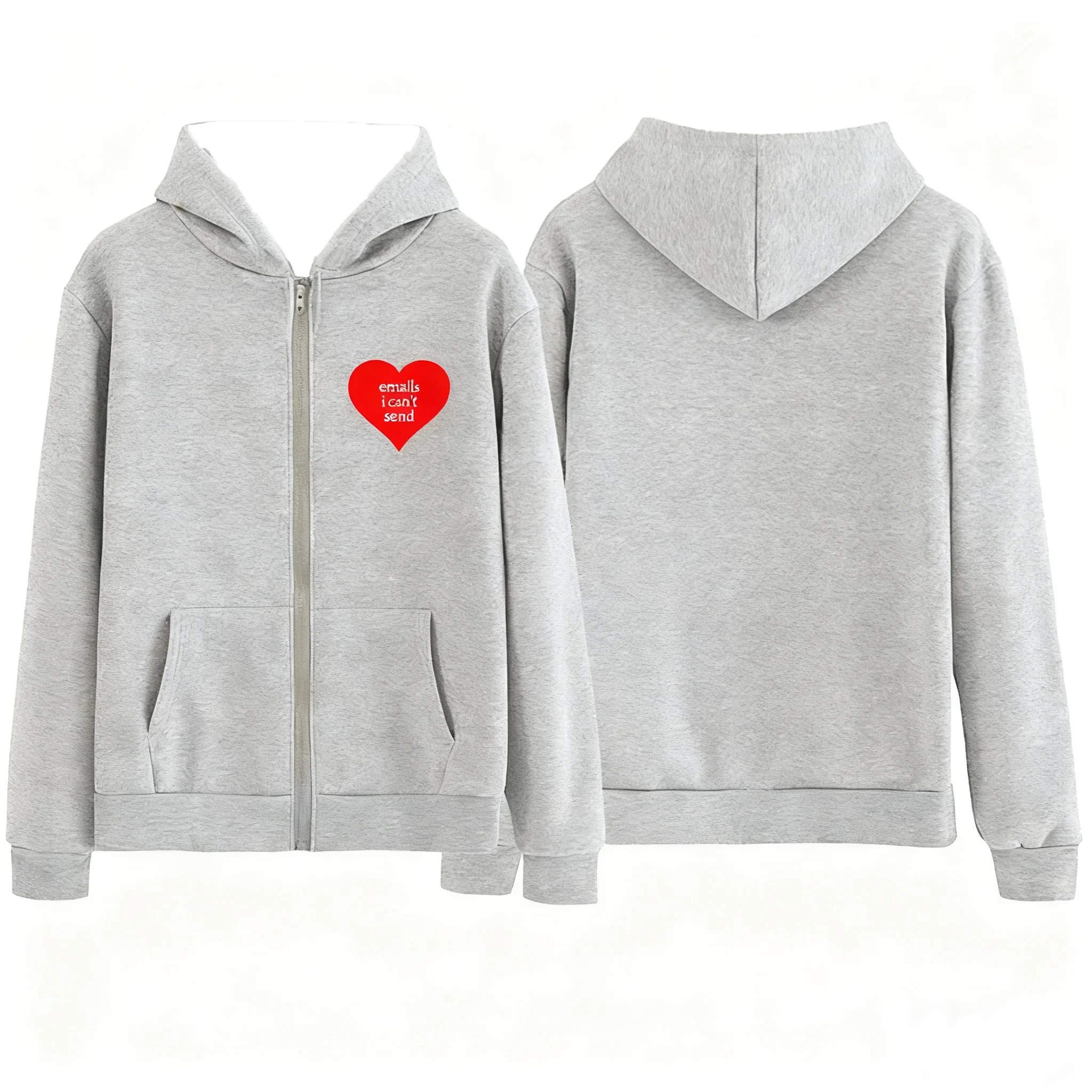 Sabrina Carpenter Gleicher Stil E-Mail, ich kann nicht schicken, Kapuzenpullover mit Reißverschluss, langärmelig, Harajuku-Pullover, Streetwear, Fan-Geschenke