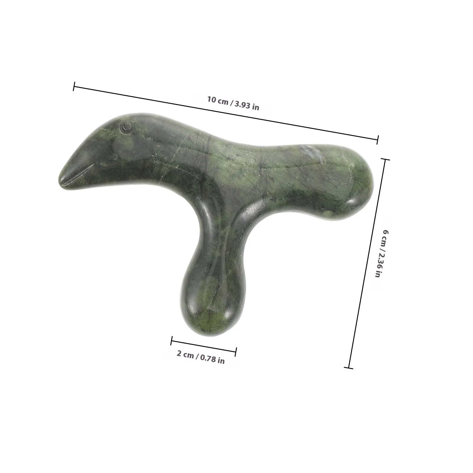 اليشم حجر عصا تدليك الشكل التقليدي القدم اليد الجسم الاسترخاء الوخز بالإبر نقطة مدلك أداة تدليك الحجر #5