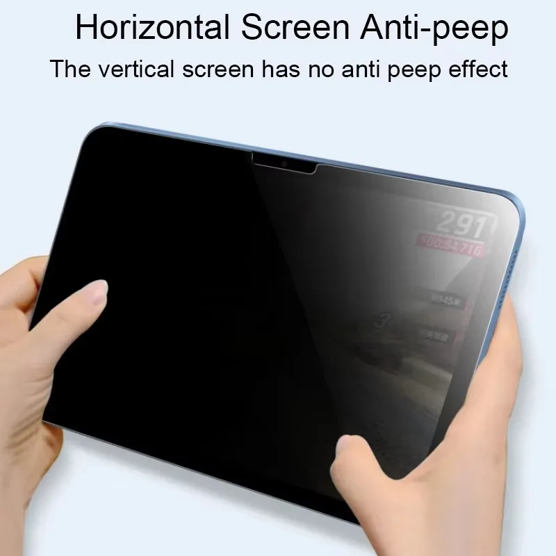 iPad覗き見防止フィルム Air 11インチ A16 M3 フルスクリーン 13インチ 2025 タブレット 180度覗き見防止フィルム対応