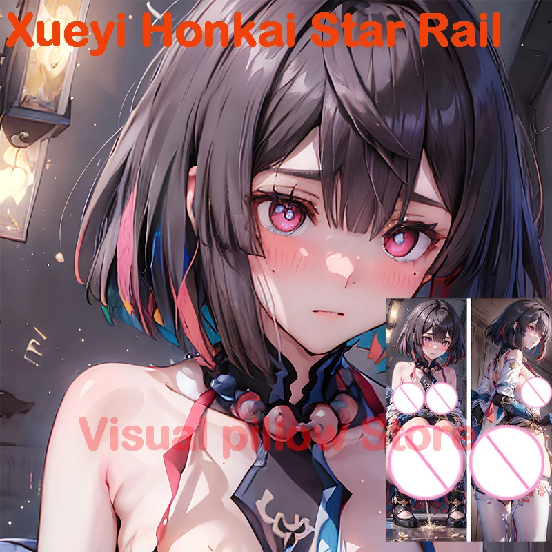 

Подушка Dakimakura Аниме Xueyi Honkai Star Rail с двусторонним принтом в натуральную величину, наволочка для взрослых