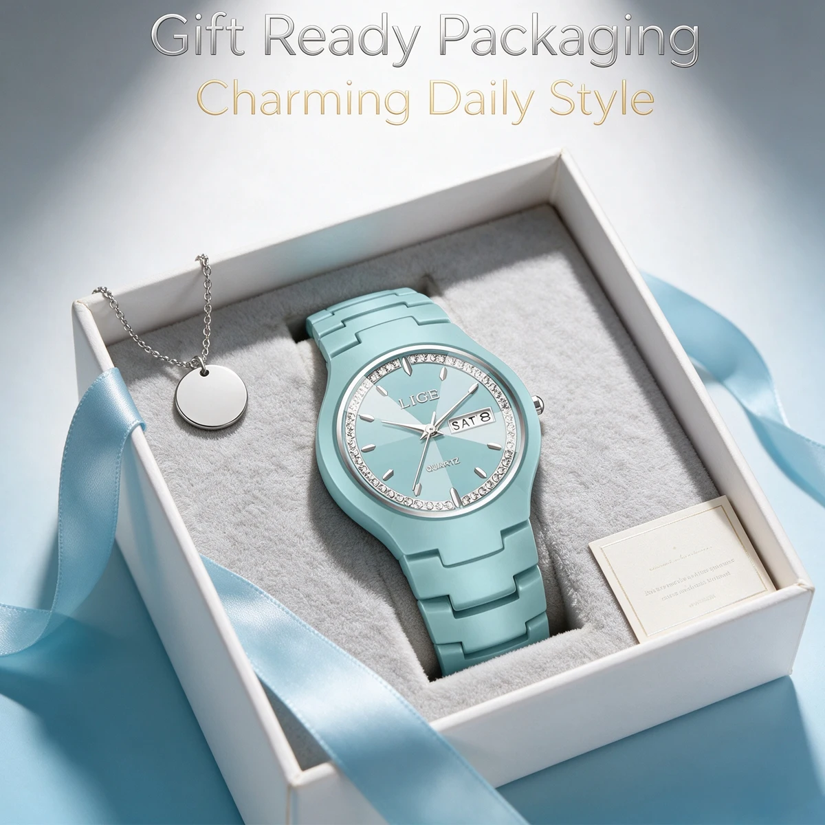 LIGE Luxury Woman Watch Waterproof Stainless Steel Luminous Date Ladies Watch Fashion Simple Casual Womens Quartz Watches