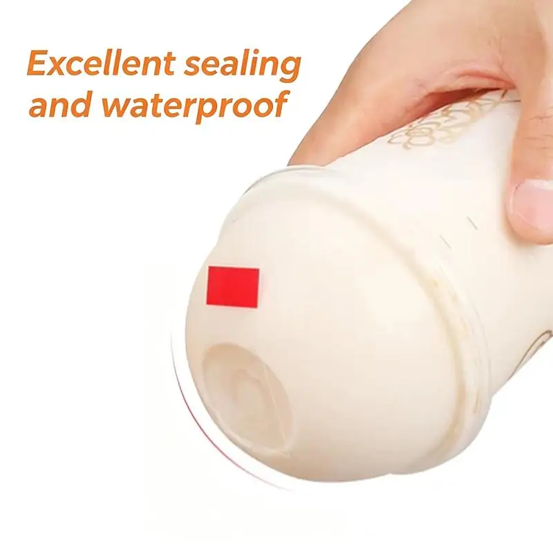 Bubble Tea Cup Sealing Stickers: Individual Seals 360/460 Sheets Prevent Spills Tight Seal - view 5