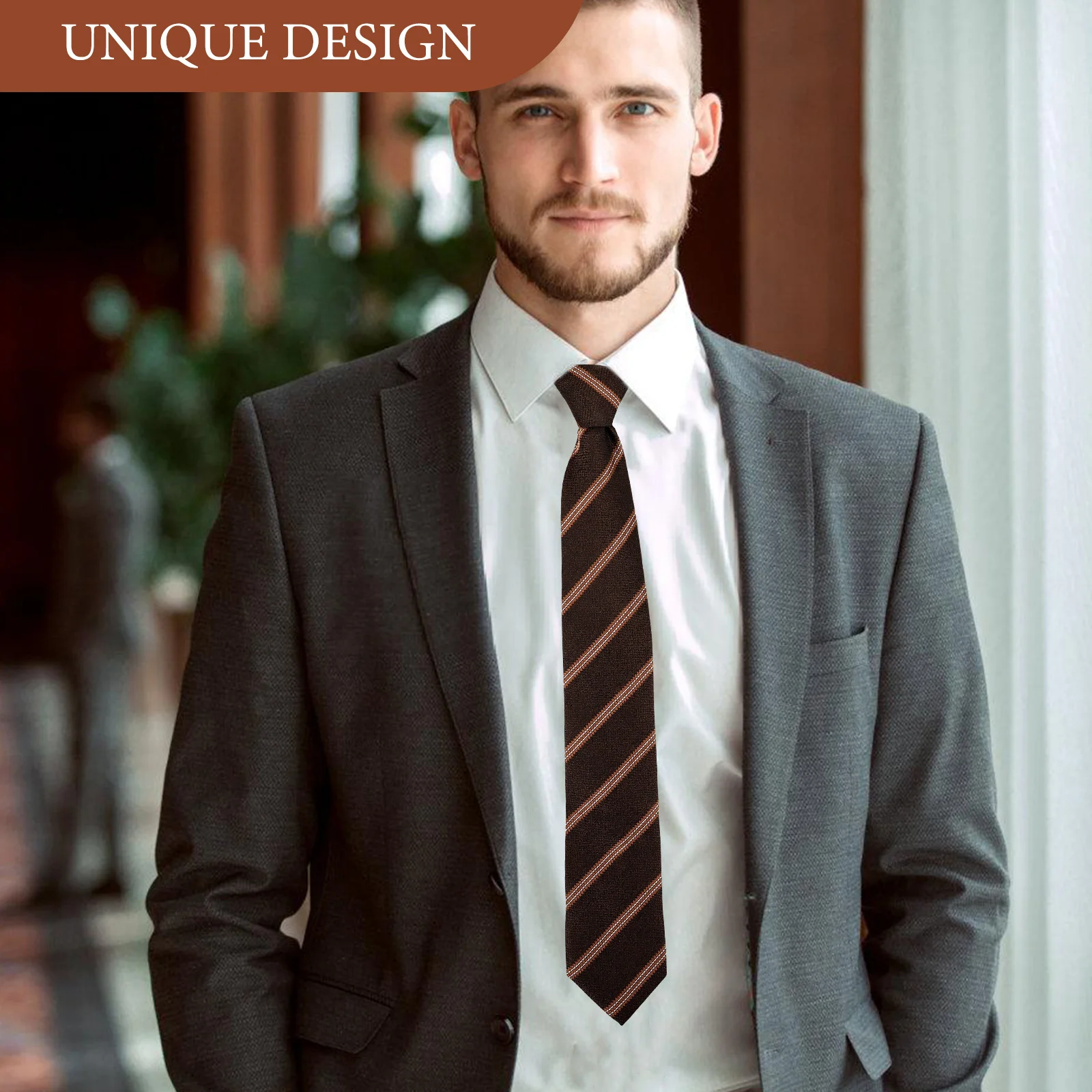

Business Tie Men Polyester Yarn Necktie Party Costume Holiday Season Dress Up Accessory Men's Business Tie Men's Necktie