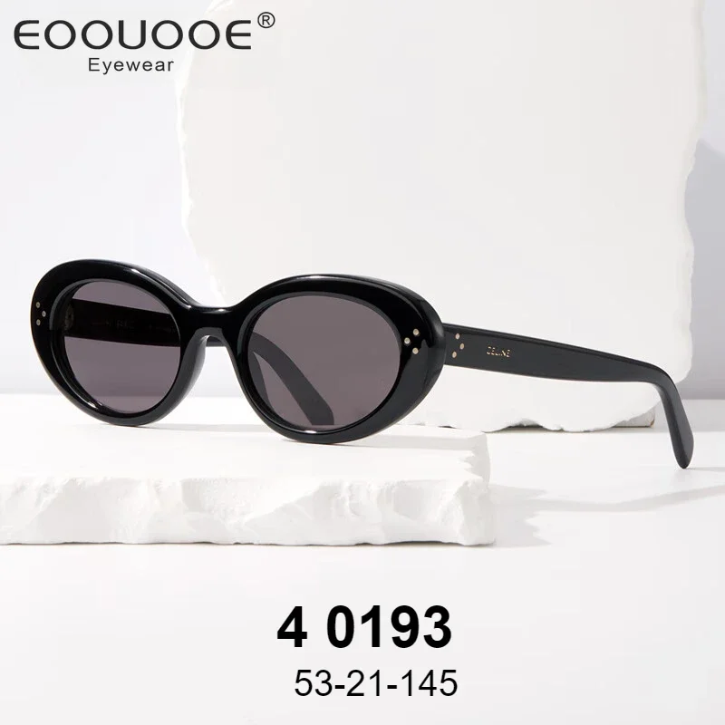 

Brand Fashion Women Sunglasses 100% Handmade Acetate Polarized Gray Optics Prescription Leopard Eyglasses 40193