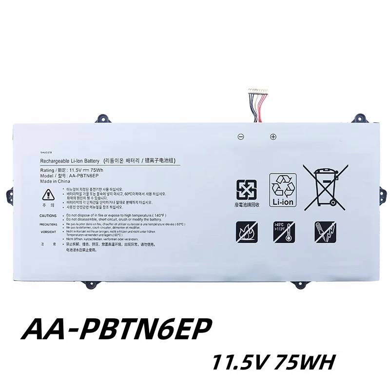 

AA-PBTN6EP 11.5V 75WH Laptop Battery For SAMSUNG 900X5T 900X5T-X78L 900X5T-X01 900X5T-X02 900X5T-X05