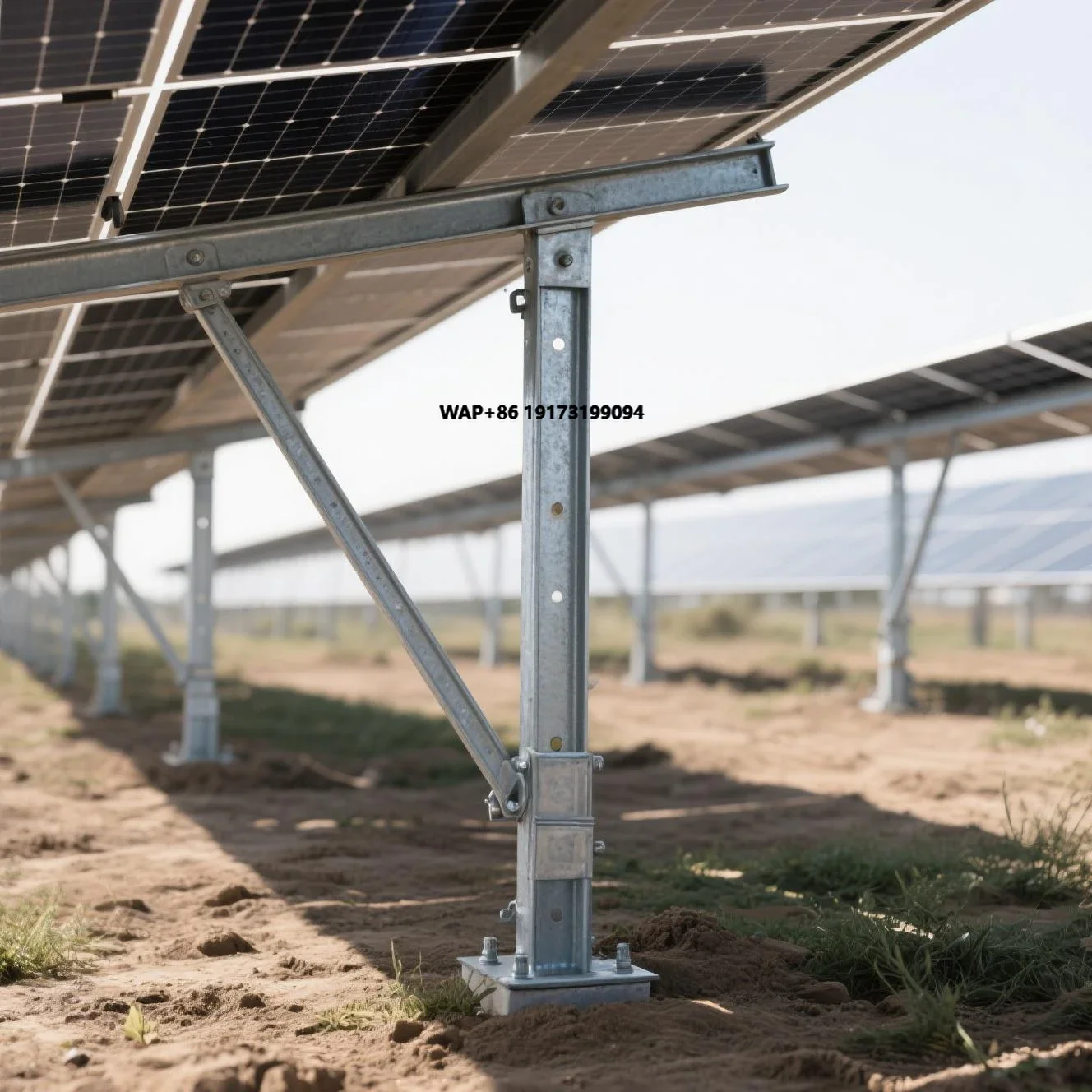 Hot Dip Galvanized Customizable Bracket Landscape/Portrait Mounting for Solar Photovoltaic Accessories Installation Roof