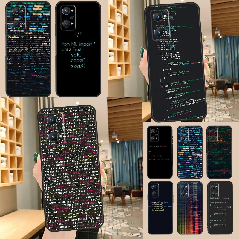 The Code design programmer For Realme C55 C35 C33 C31 C30 C25 C21Y C15 C11 GT Neo 5 3 2 Realme 9 10 11 Pro Plus Case