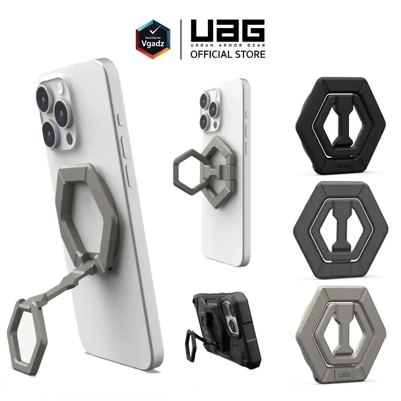 Magnetic Phone Ring Stand for iPhone MagSafe Magnet 360 Rotation Removable Metal Finger Grip for Samsung Galaxy Kickstand